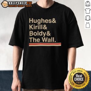 Nice Minnesota Hockey Hughes Kirill Boldy The Wall T-Shirt