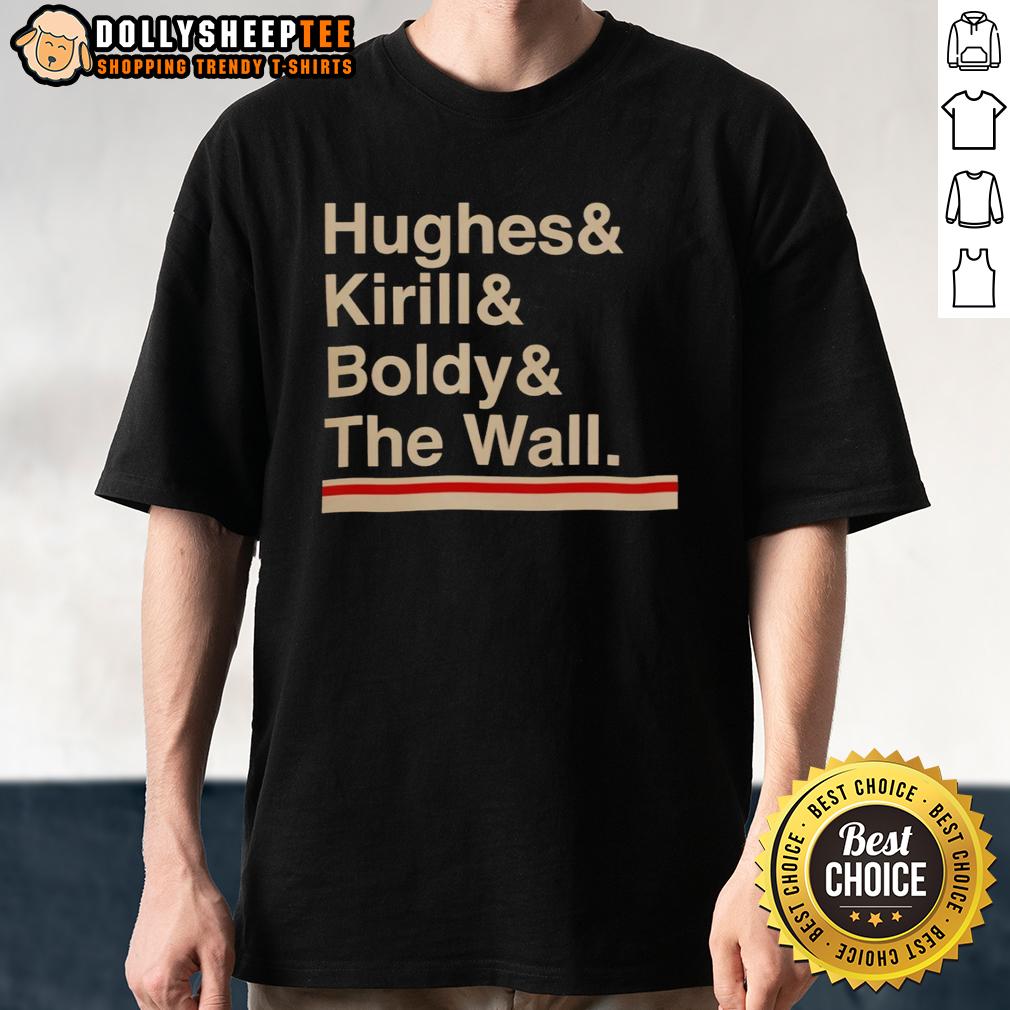 Nice Minnesota Hockey Hughes Kirill Boldy The Wall T-Shirt