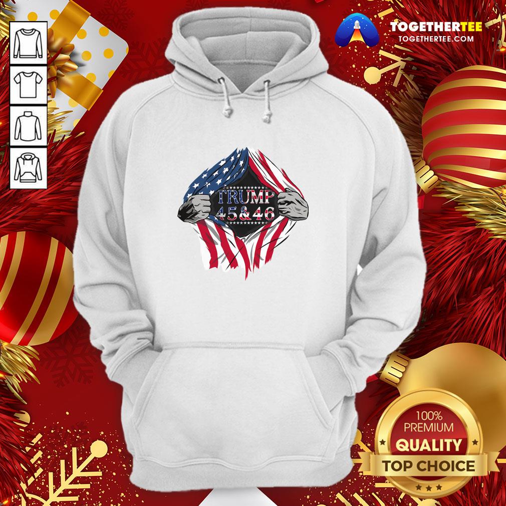 Top Blood Inside Trump 45 46 2nd Term 2021 2022 2023 American Flag Shirt - Image 5