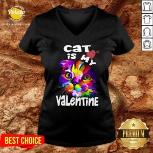 Alternative view of Premium My Cat Is My Valentine Kitten Lover Valentine's Day 2021Gif Shirt