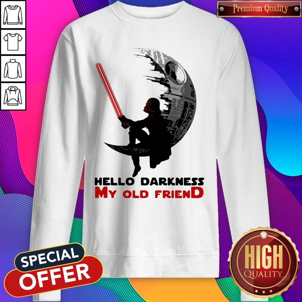 Awesome Dark Vader Hello Darkness My Old Friend Shirt - Image 5
