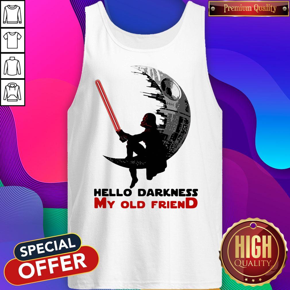 Awesome Dark Vader Hello Darkness My Old Friend Shirt - Image 4