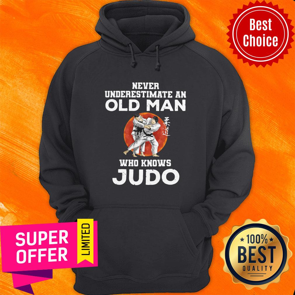 Official Never Underestimate An Old Man Who Knows Judo Shirt - Image 2