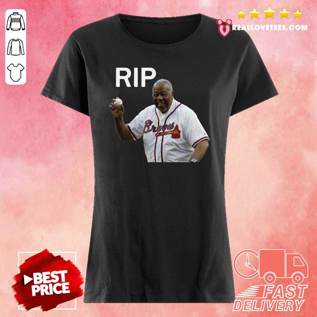 Official Rip Hank Aaron Braves 2021 Shirt - Image 3