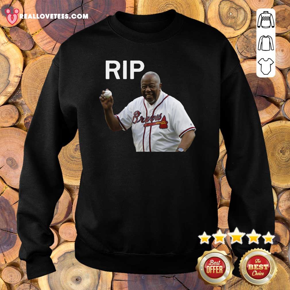 Official Rip Hank Aaron Braves 2021 Shirt - Image 5