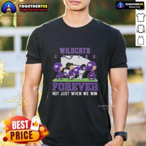 Official Peanuts Kansas State Wildcats Forever Not Just When We Win T-Shirt