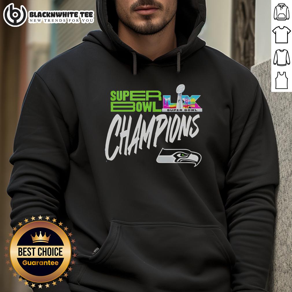 Good Seattle Seahawks Super Bowl LX Champions 2026 Logo Styled T-Shirt - Image 2