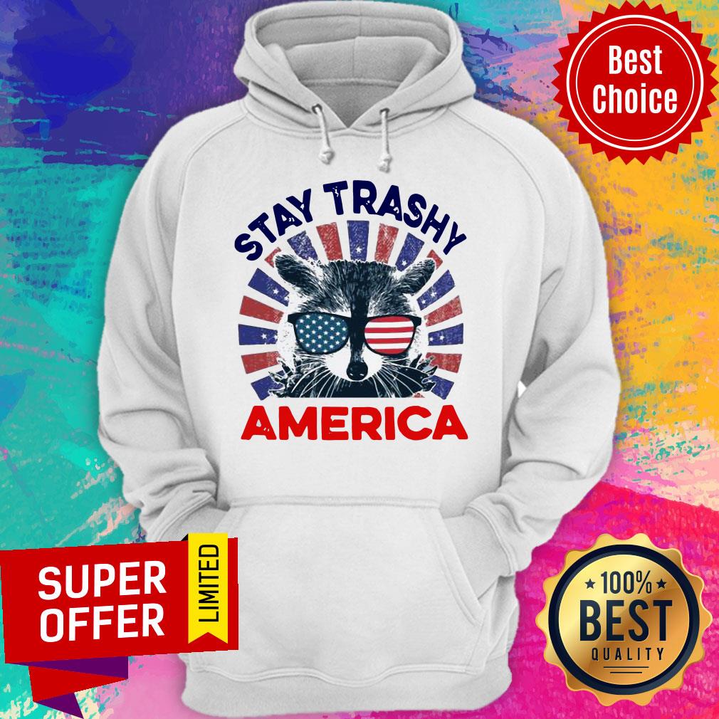 Nice Sloth Stay Trashy America Vintage Shirt - Image 5