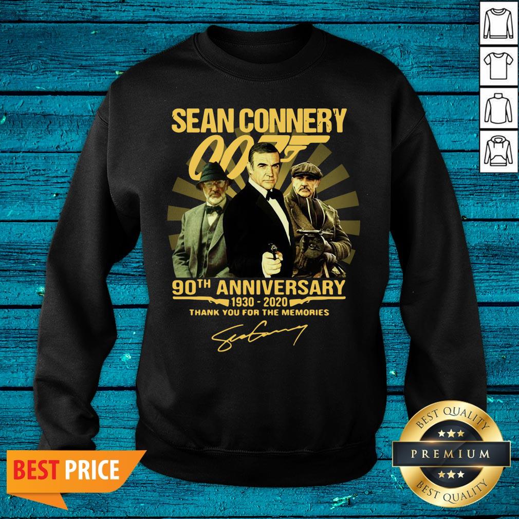 Pro Sean Connery 007 90th Anniversary Signature Thank You For The Memories Shirt - Image 3