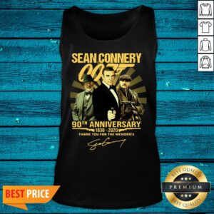 Alternative view of Pro Sean Connery 007 90th Anniversary Signature Thank You For The Memories Shirt