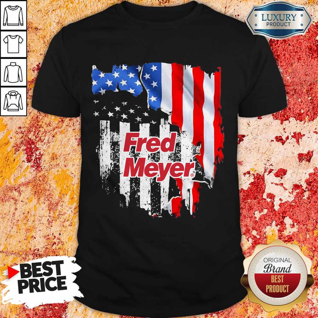 Fred Meyer American Flag Independence Day Shirt