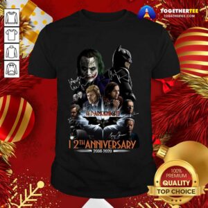 Premium The Dark Knight 12th Anniversary 2008 2020 Signatures Shirt