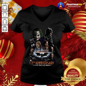 Alternative view of Premium The Dark Knight 12th Anniversary 2008 2020 Signatures Shirt