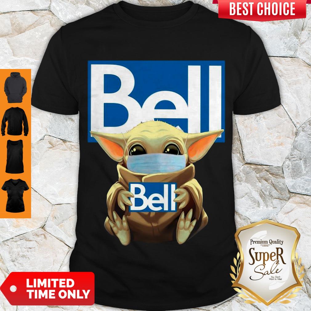 Hot Baby Yoda Face Mask Hug Bell Shirt