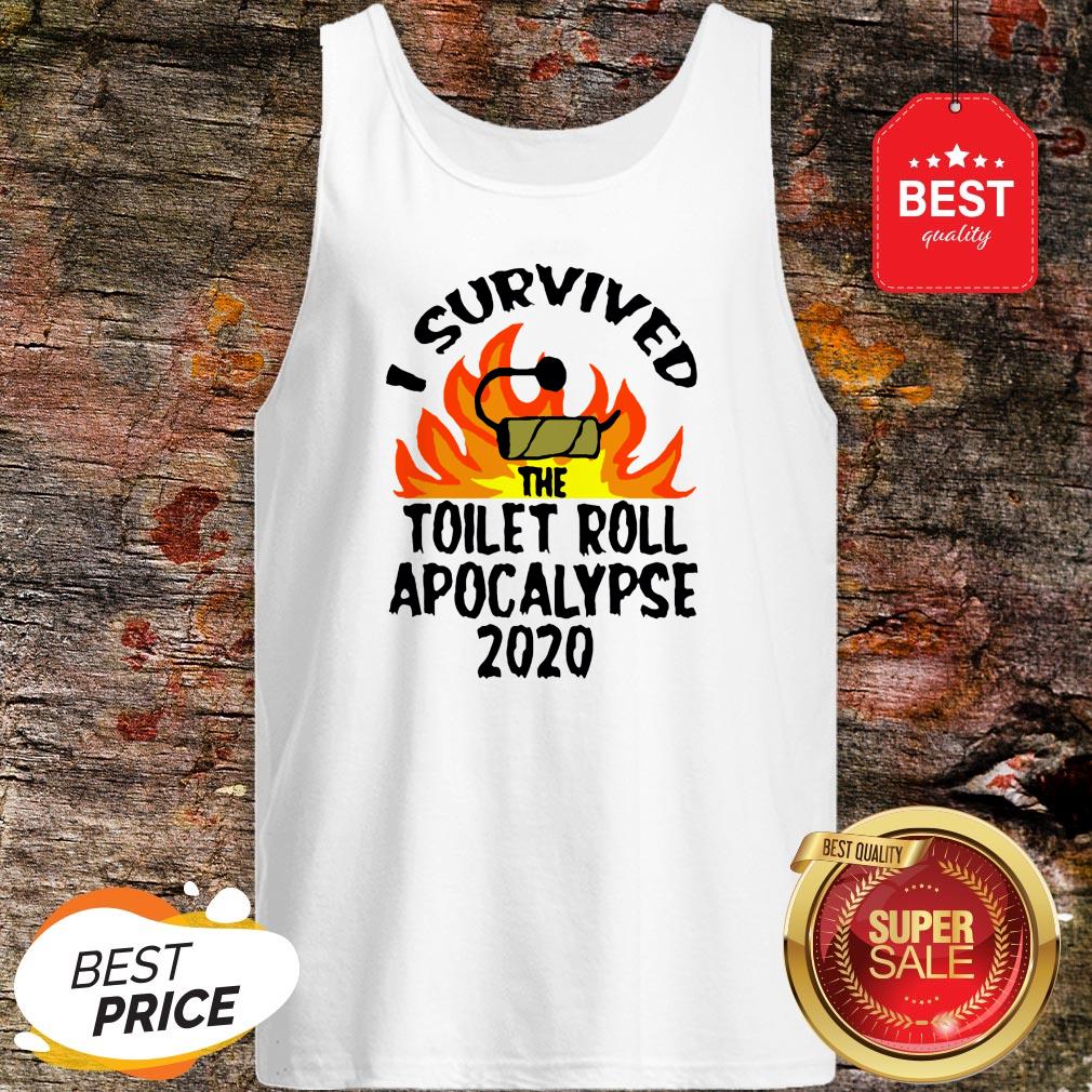 I Survived The Toilet Roll Apocalypse 2020 Toilet Paper Shirt - Image 3