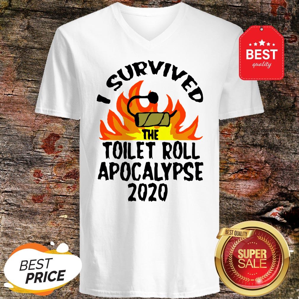I Survived The Toilet Roll Apocalypse 2020 Toilet Paper Shirt - Image 2