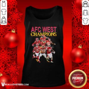 Alternative view of Nice Kansas City Chiefs AFC West Champions Signatures Shirt