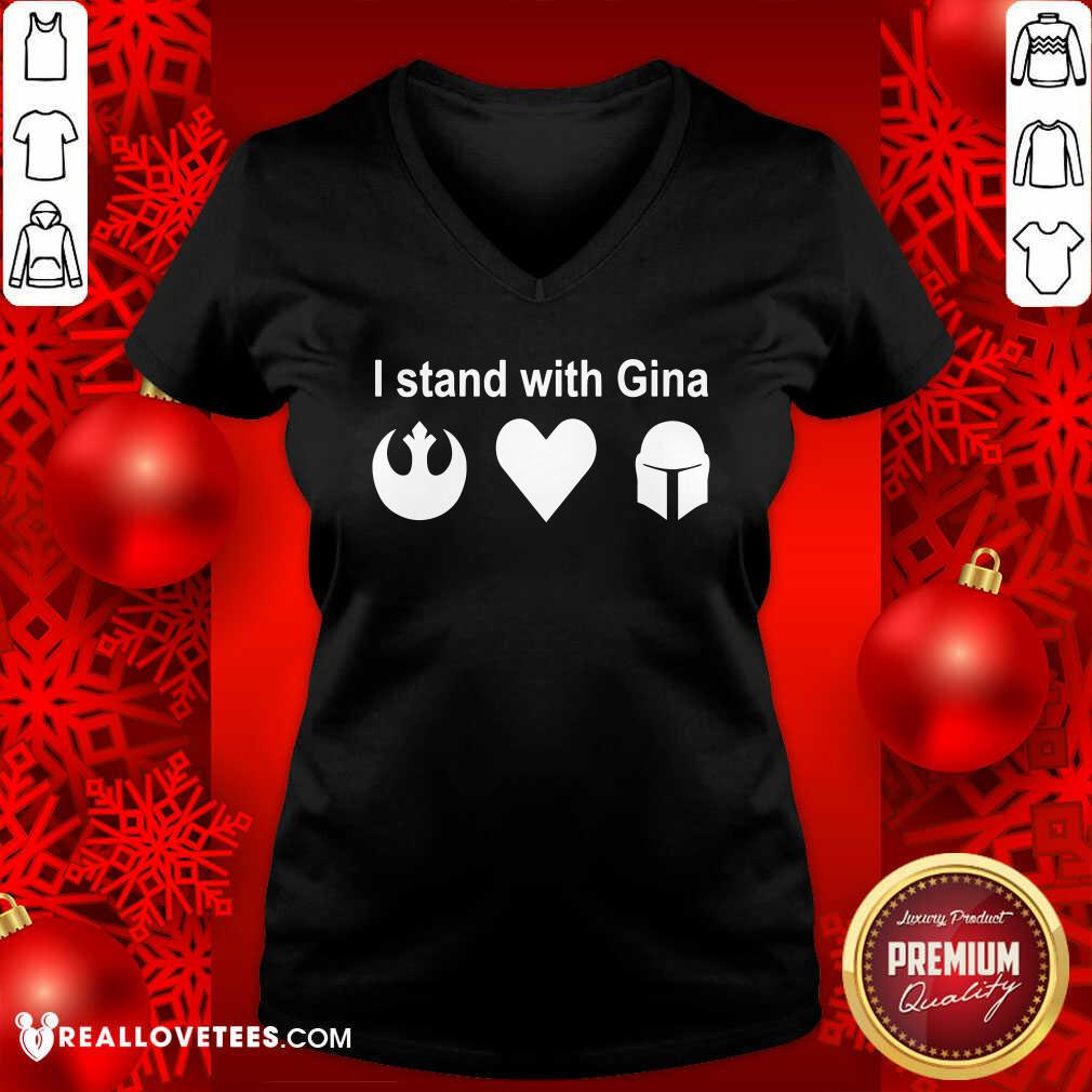 Premium I Stand With Gina Shirt - Image 5