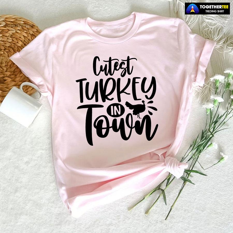 Coolest Turkey In Town Thanksgiving Vibes T-Shirt - Image 5