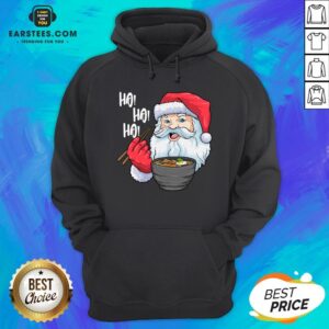 Alternative view of Awesome Santa Claus Eats Noodles Merry Christmas Shirt