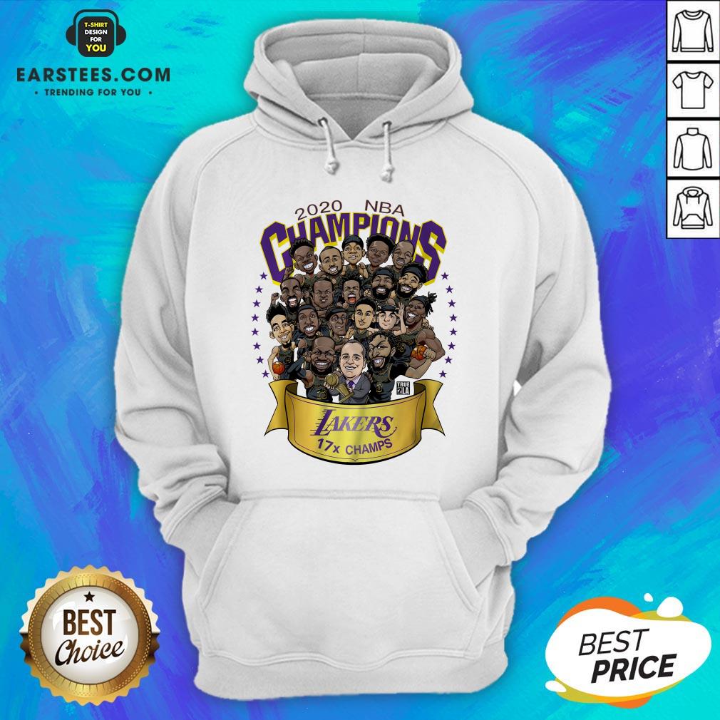 Good 2020 Nba Champions Los Angeles Lakers 17 Champs Cartoon Shirt - Image 4