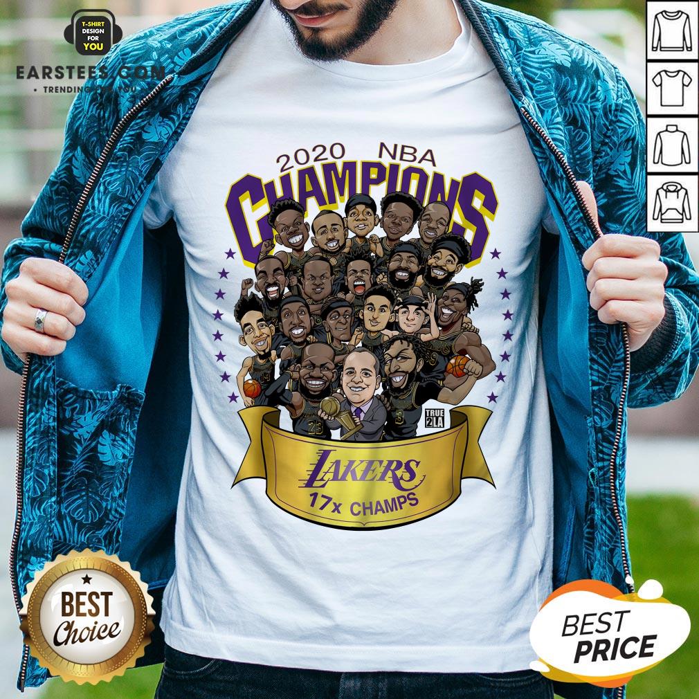 Good 2020 Nba Champions Los Angeles Lakers 17 Champs Cartoon Shirt