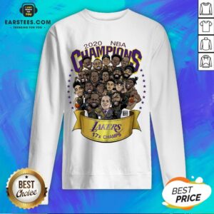 Alternative view of Good 2020 Nba Champions Los Angeles Lakers 17 Champs Cartoon Shirt