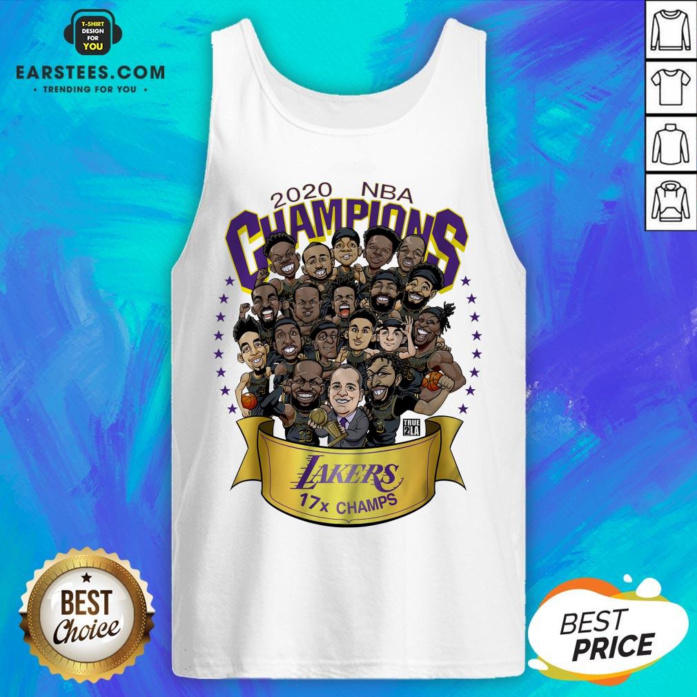 Good 2020 Nba Champions Los Angeles Lakers 17 Champs Cartoon Shirt - Image 3