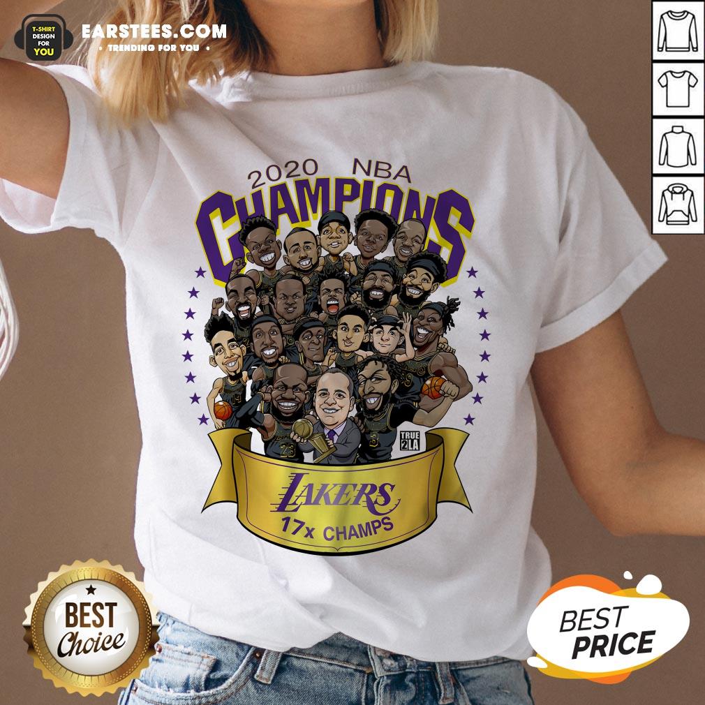 Good 2020 Nba Champions Los Angeles Lakers 17 Champs Cartoon Shirt - Image 5