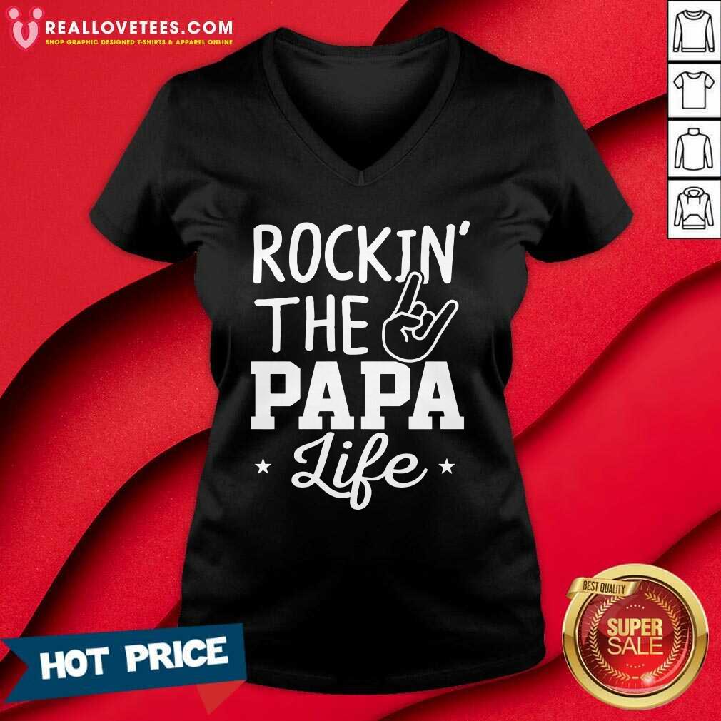 Rockin The Papa Life Shirt - Image 2