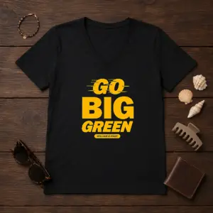 Alternative view of Funny William And Mary Tribe Go Big Green Shirt