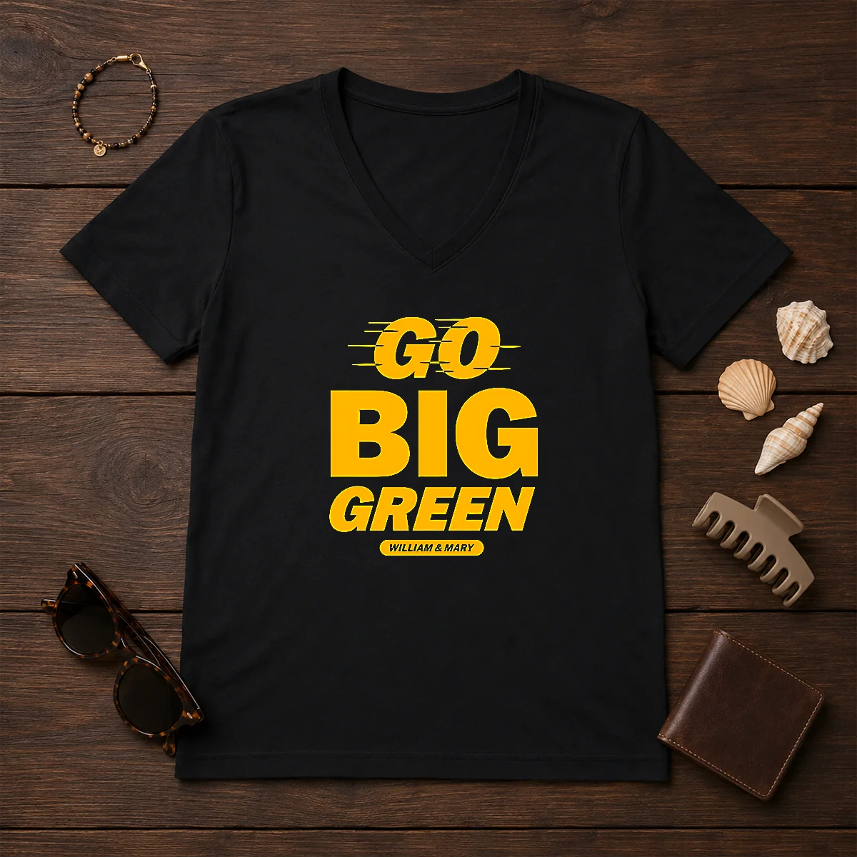Funny William And Mary Tribe Go Big Green Shirt - Image 2