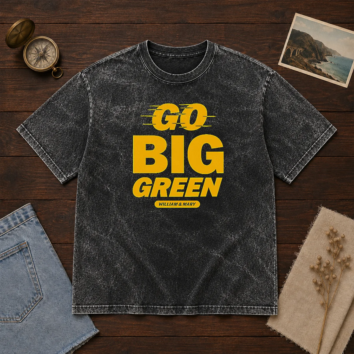 Funny William And Mary Tribe Go Big Green Shirt - Image 8