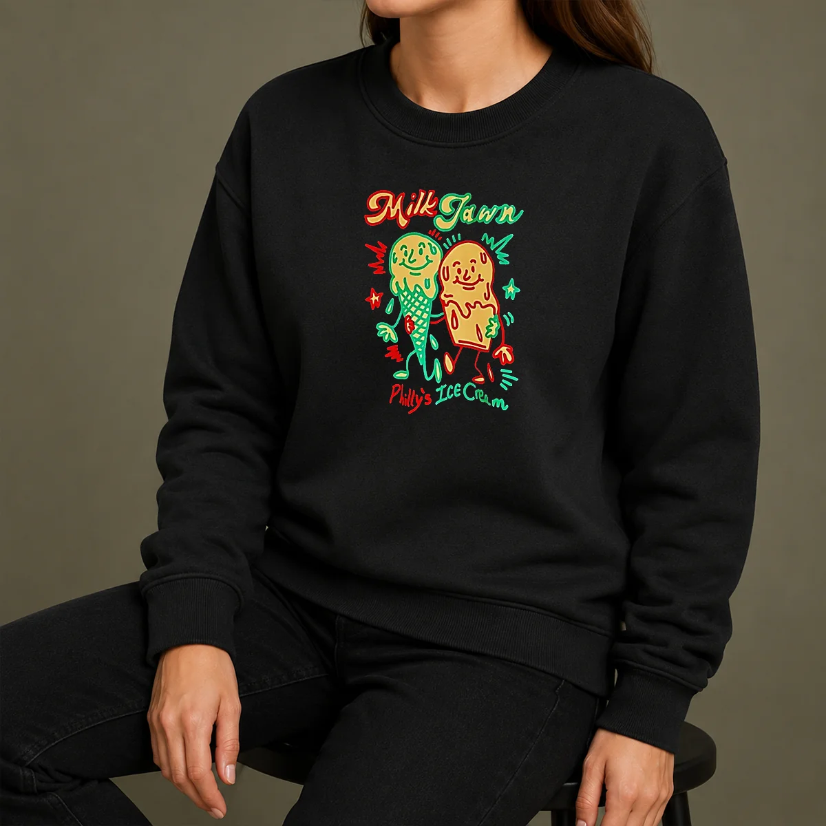 Hot Milk Jawn Philly'S ICE Cream Shirt - Image 7