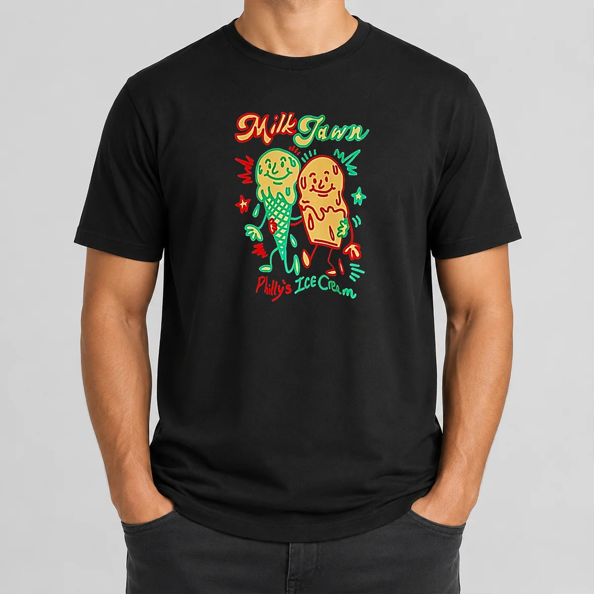 Hot Milk Jawn Philly'S ICE Cream Shirt