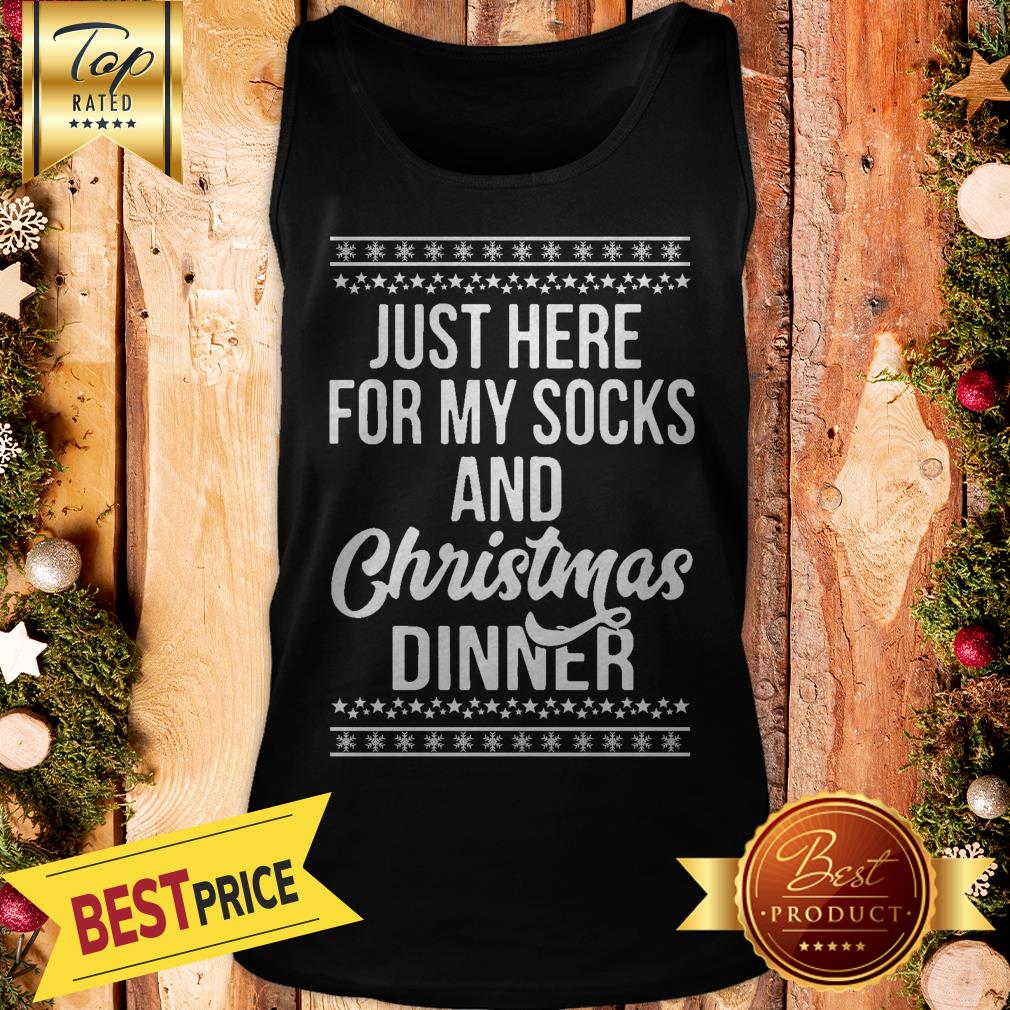Official Just Here For My Socks And Christmas Dinner Shirt - Image 3
