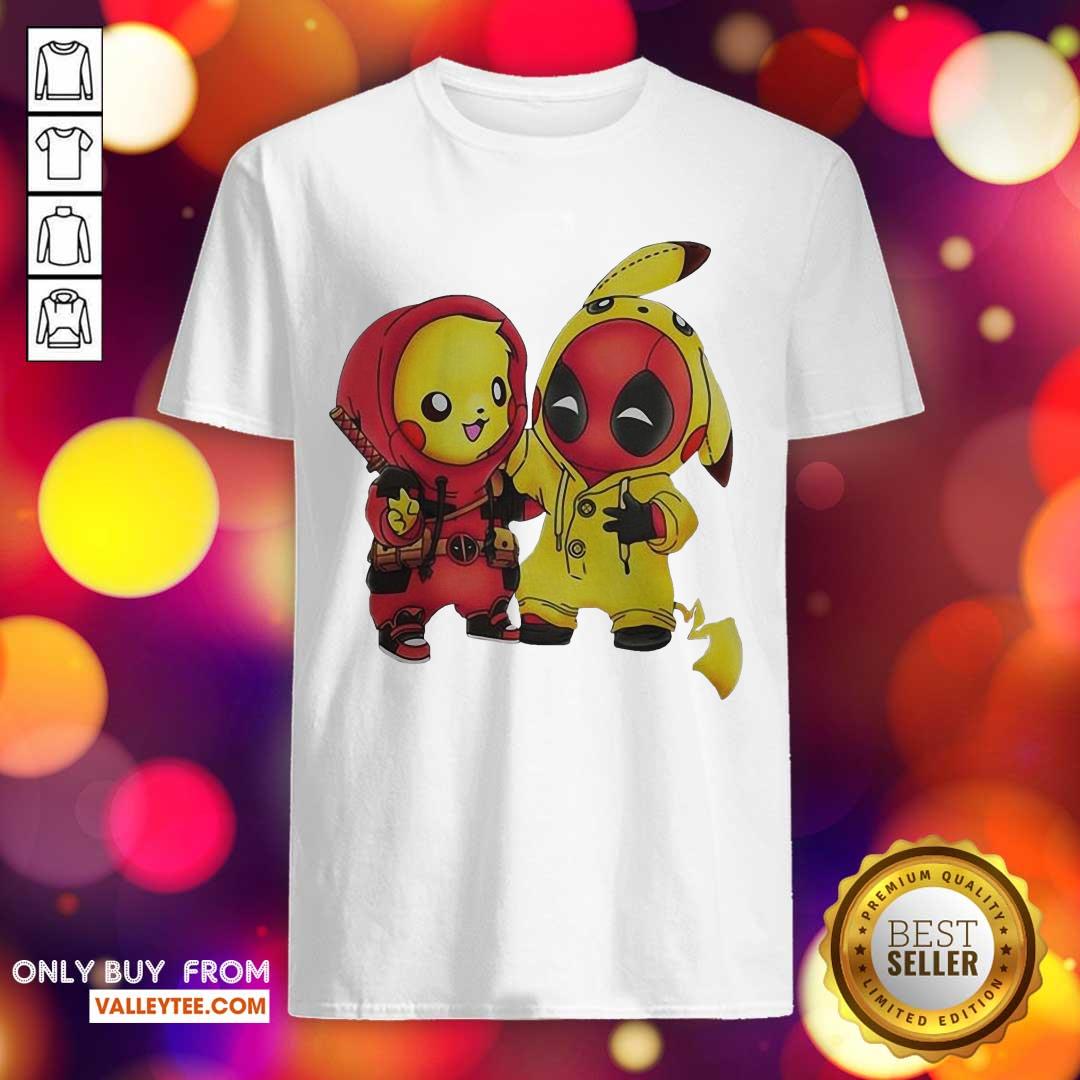 Cute Pikapool Pikachu Pokemon And Deadpool 2021 Shirt