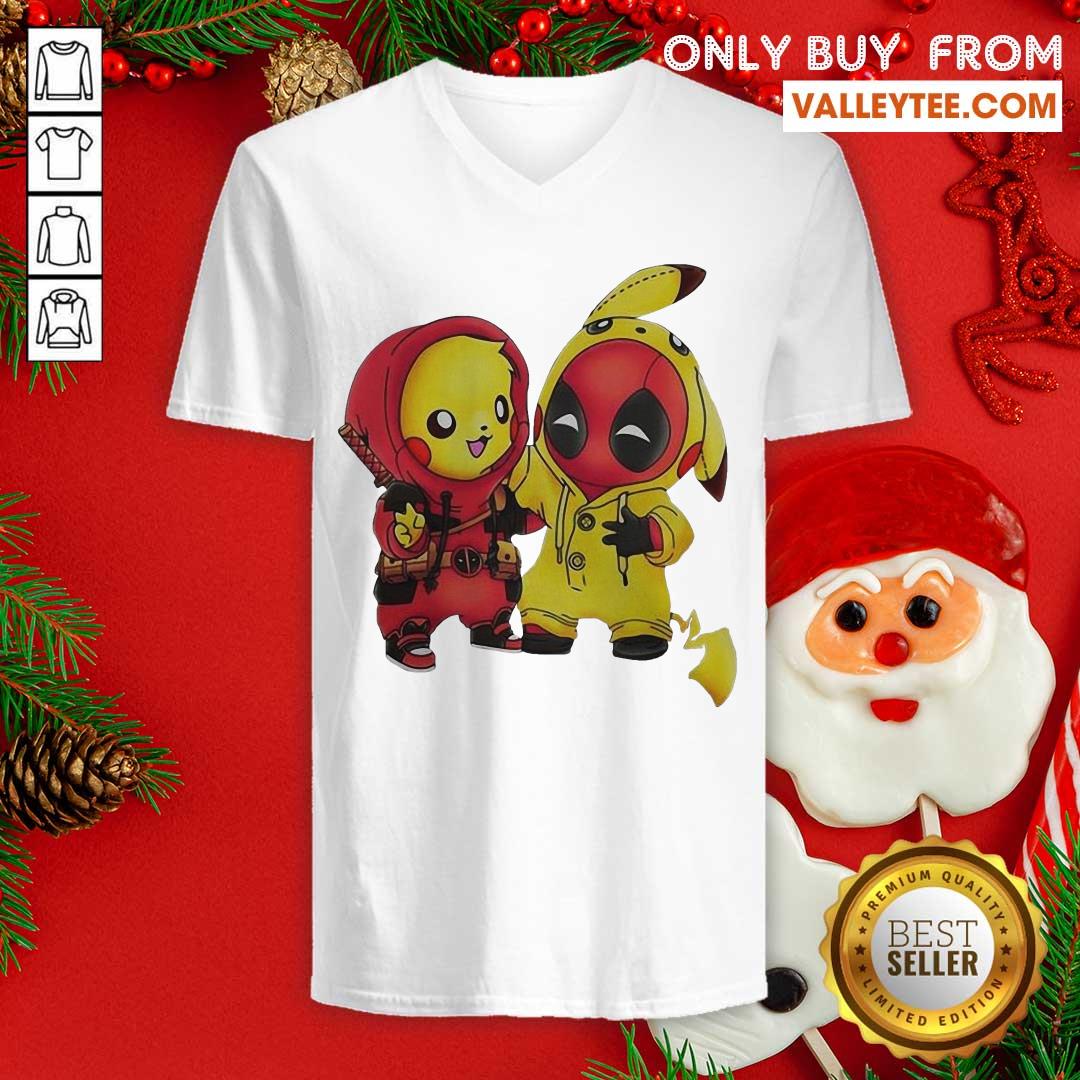 Cute Pikapool Pikachu Pokemon And Deadpool 2021 Shirt - Image 5