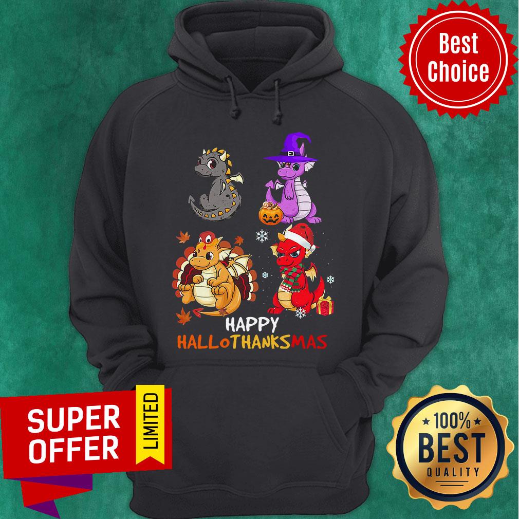 Official Dragon Happy Hallothanksmas Holidays Shirt - Image 5
