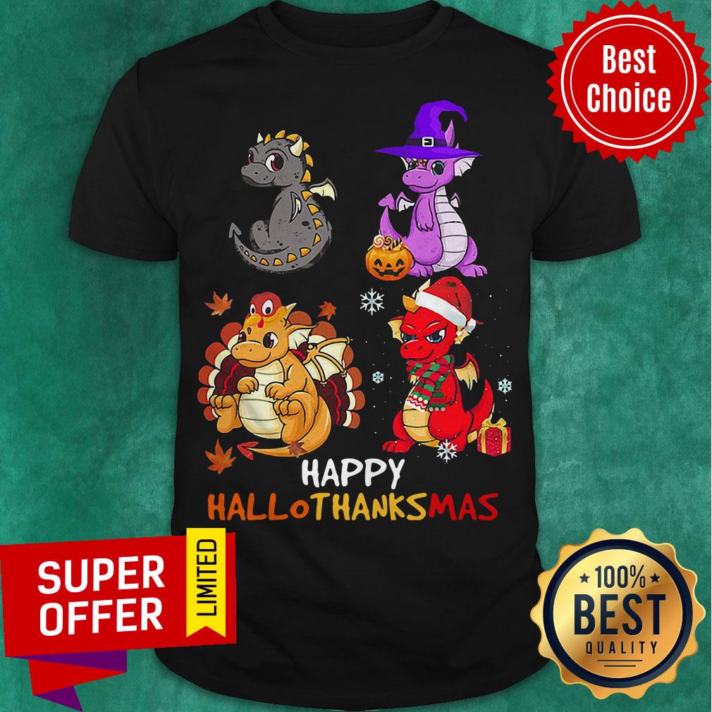 Official Dragon Happy Hallothanksmas Holidays Shirt
