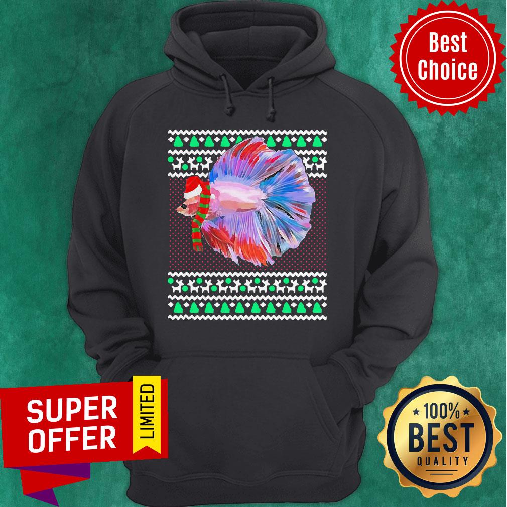 Premium Betta Fish Ugly Christmas Shirt - Image 2