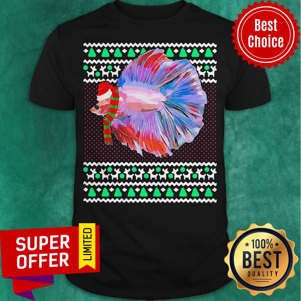 Premium Betta Fish Ugly Christmas Shirt