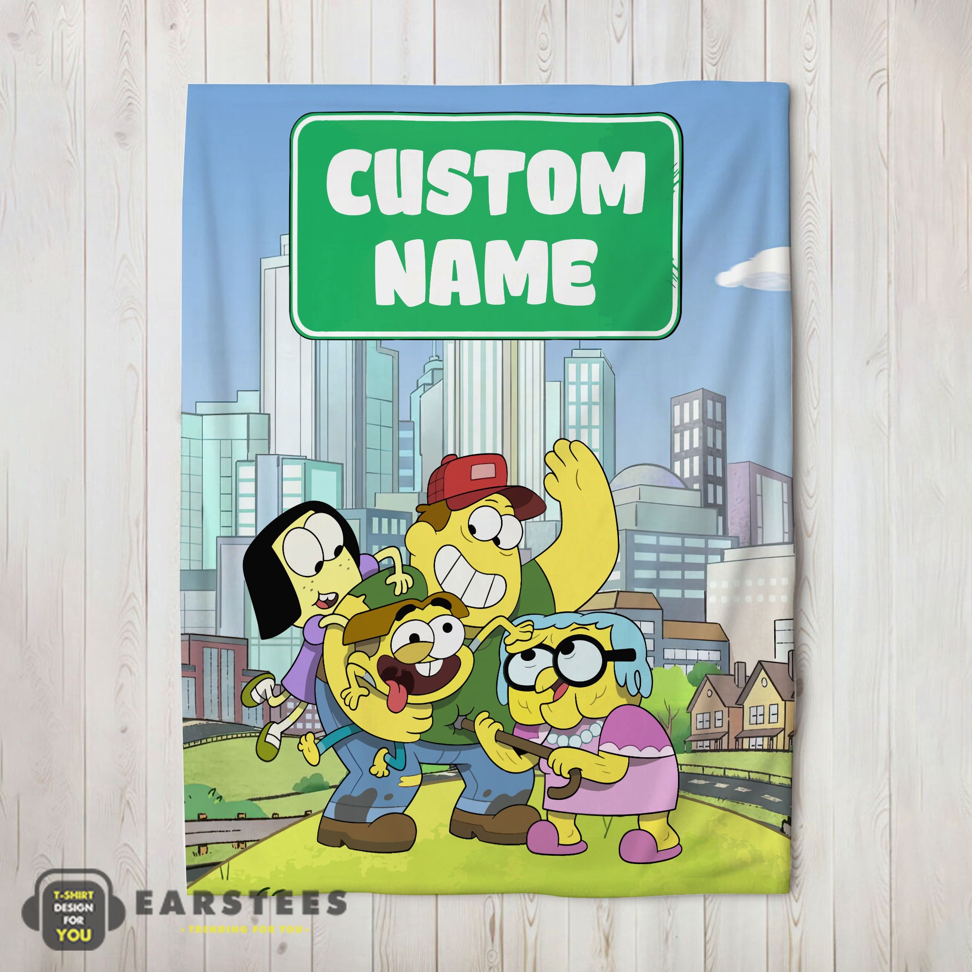 Good Disney Big City Greens Family Cartoon Blanket Fleece Customized Blanket