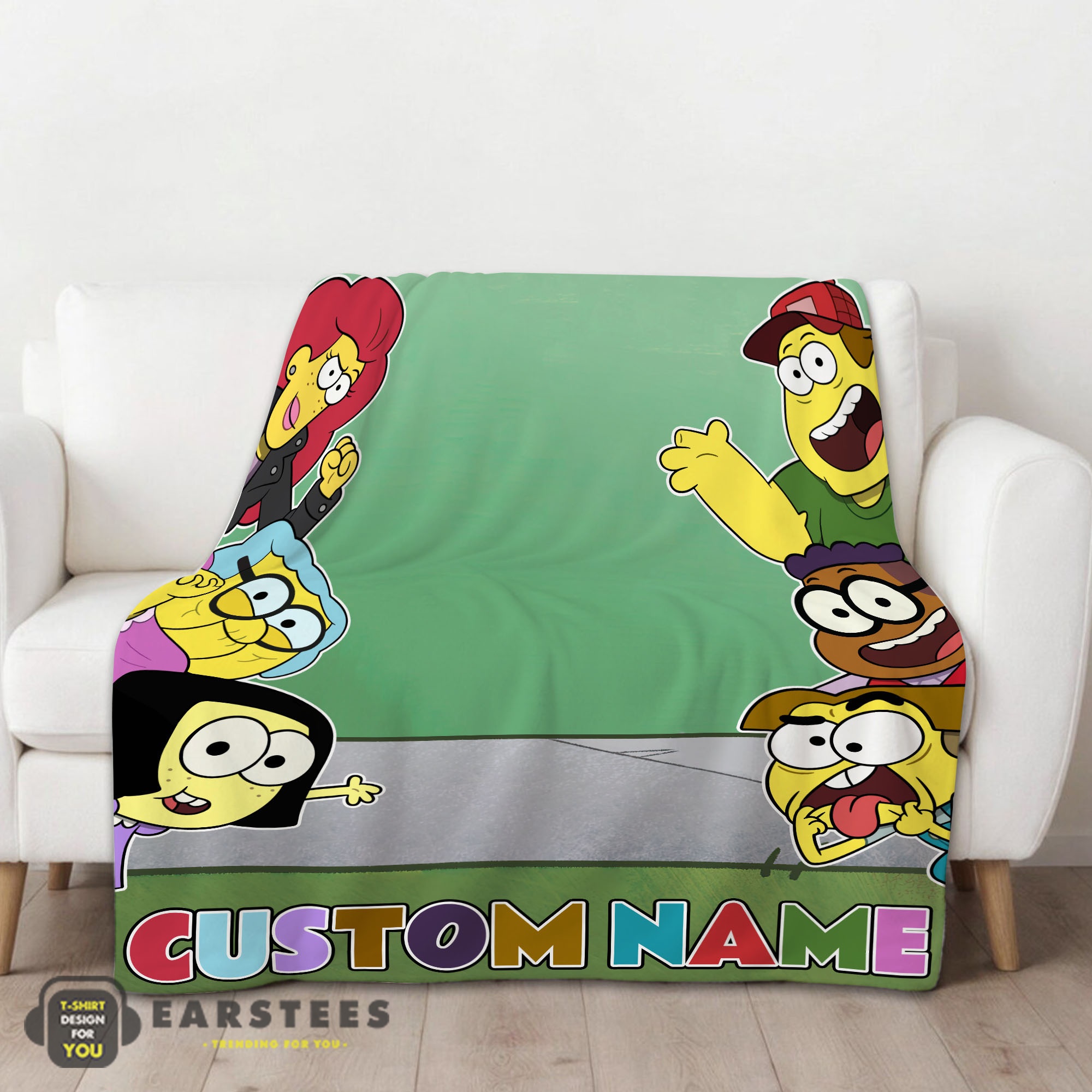 Good Disney Big City Greens Peeking Family Blanket Fleece Customized Blanket - Image 2