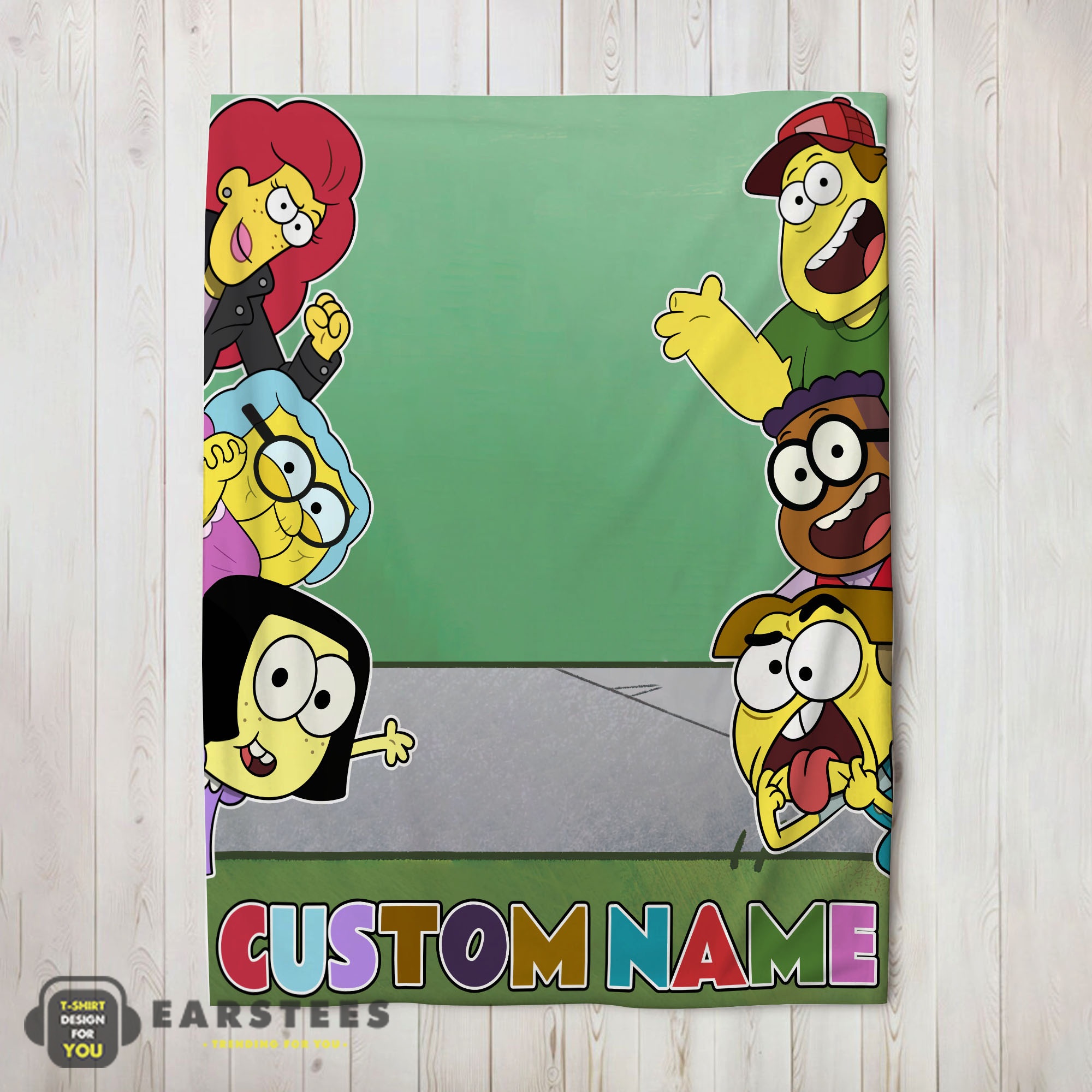 Good Disney Big City Greens Peeking Family Blanket Fleece Customized Blanket