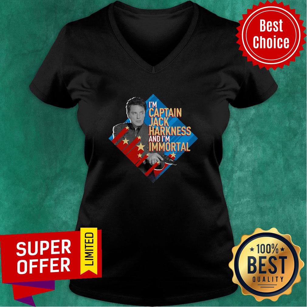 Nice I'm Captain Jack Harkness And I'm Immortal Shirt - Image 3