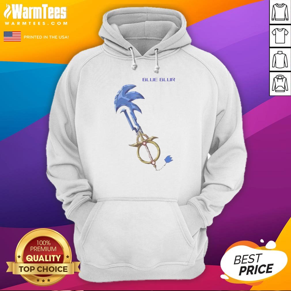 Original The Hedgehog Keyblade Blue Blur Design Shirt - Image 3