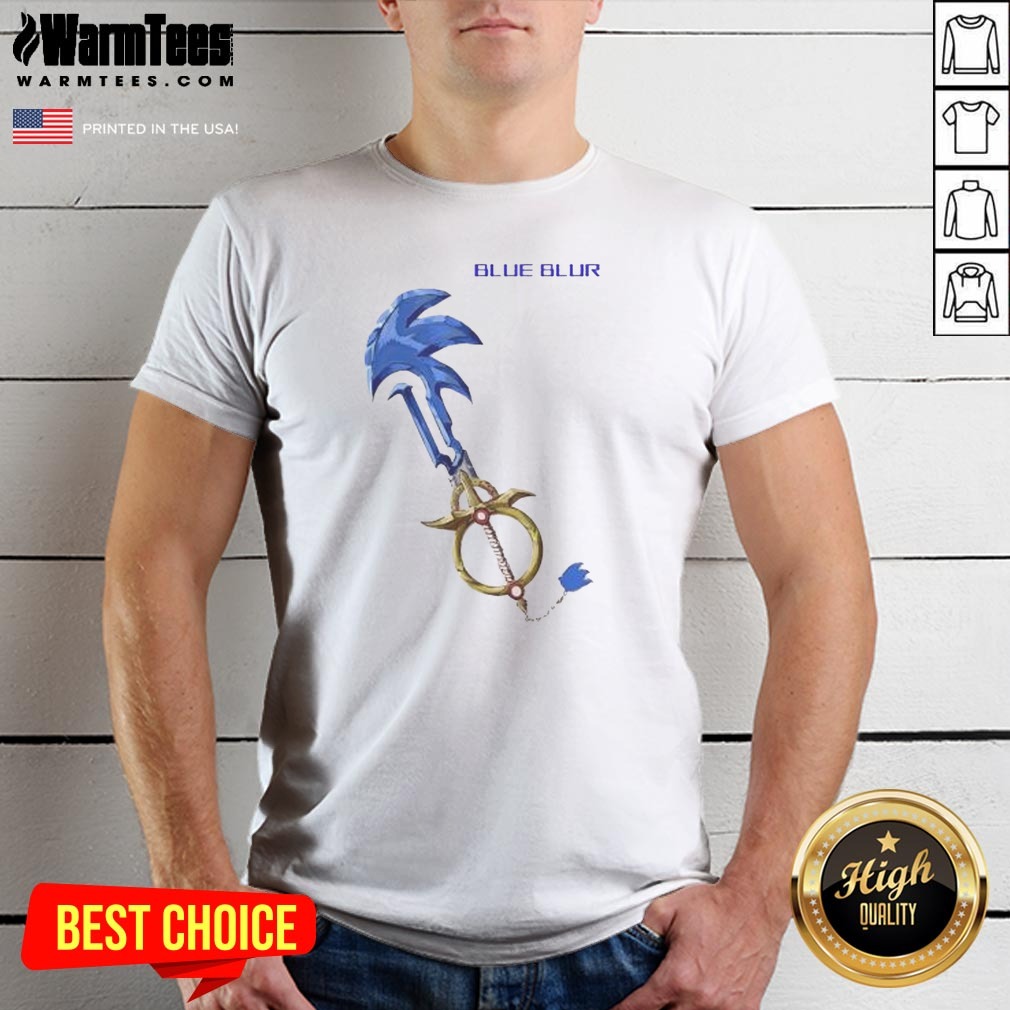 Original The Hedgehog Keyblade Blue Blur Design Shirt