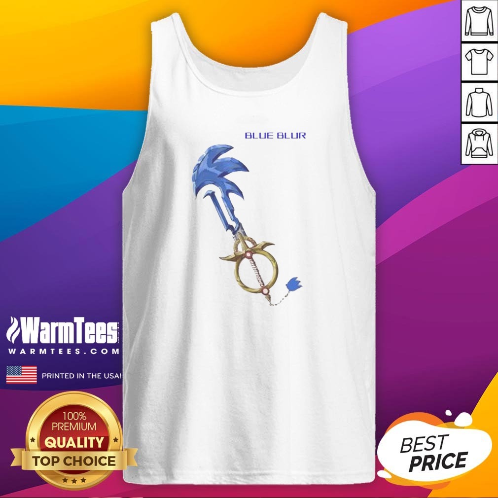 Original The Hedgehog Keyblade Blue Blur Design Shirt - Image 5