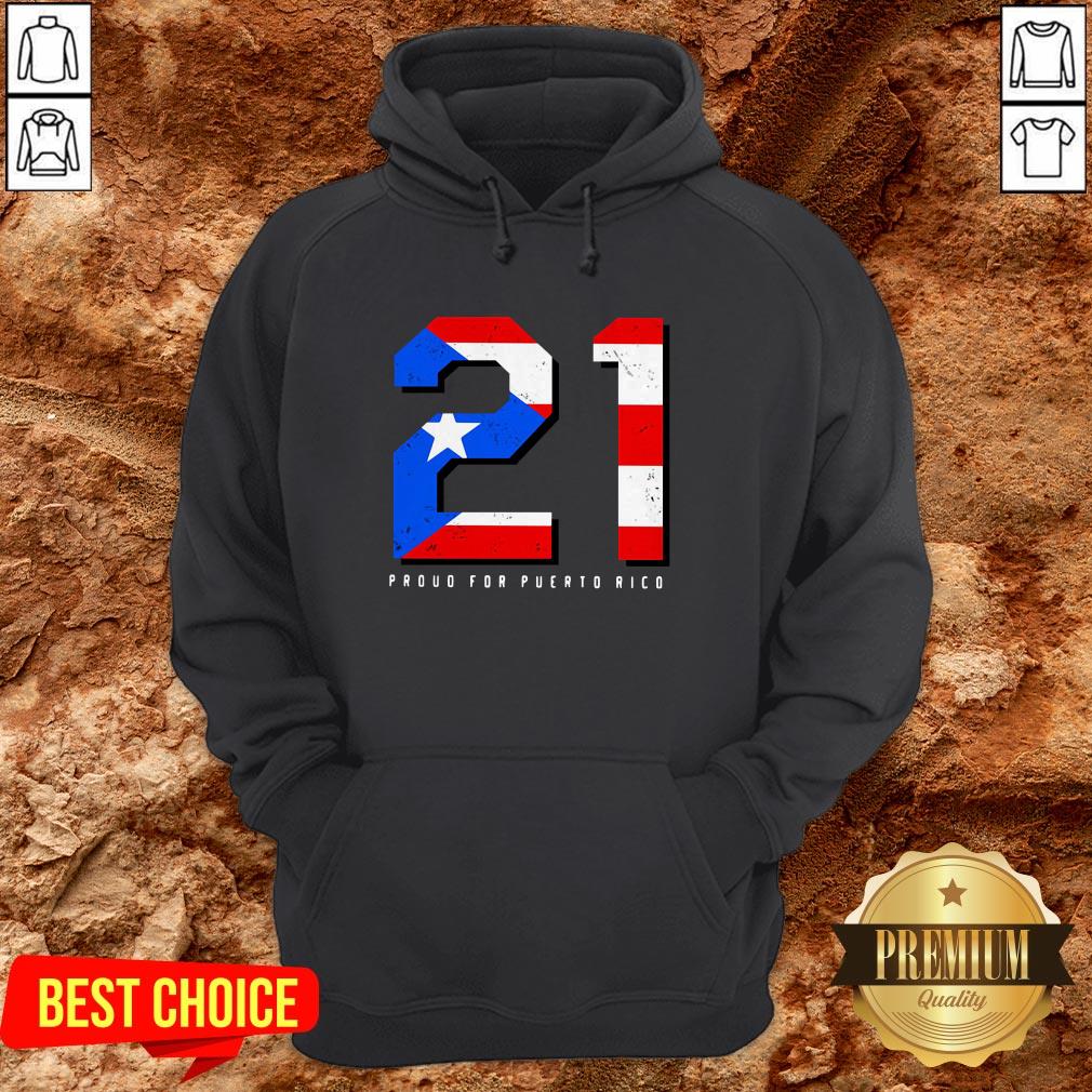 21 Proud For Puerto Rico American Flag Shirt - Image 5